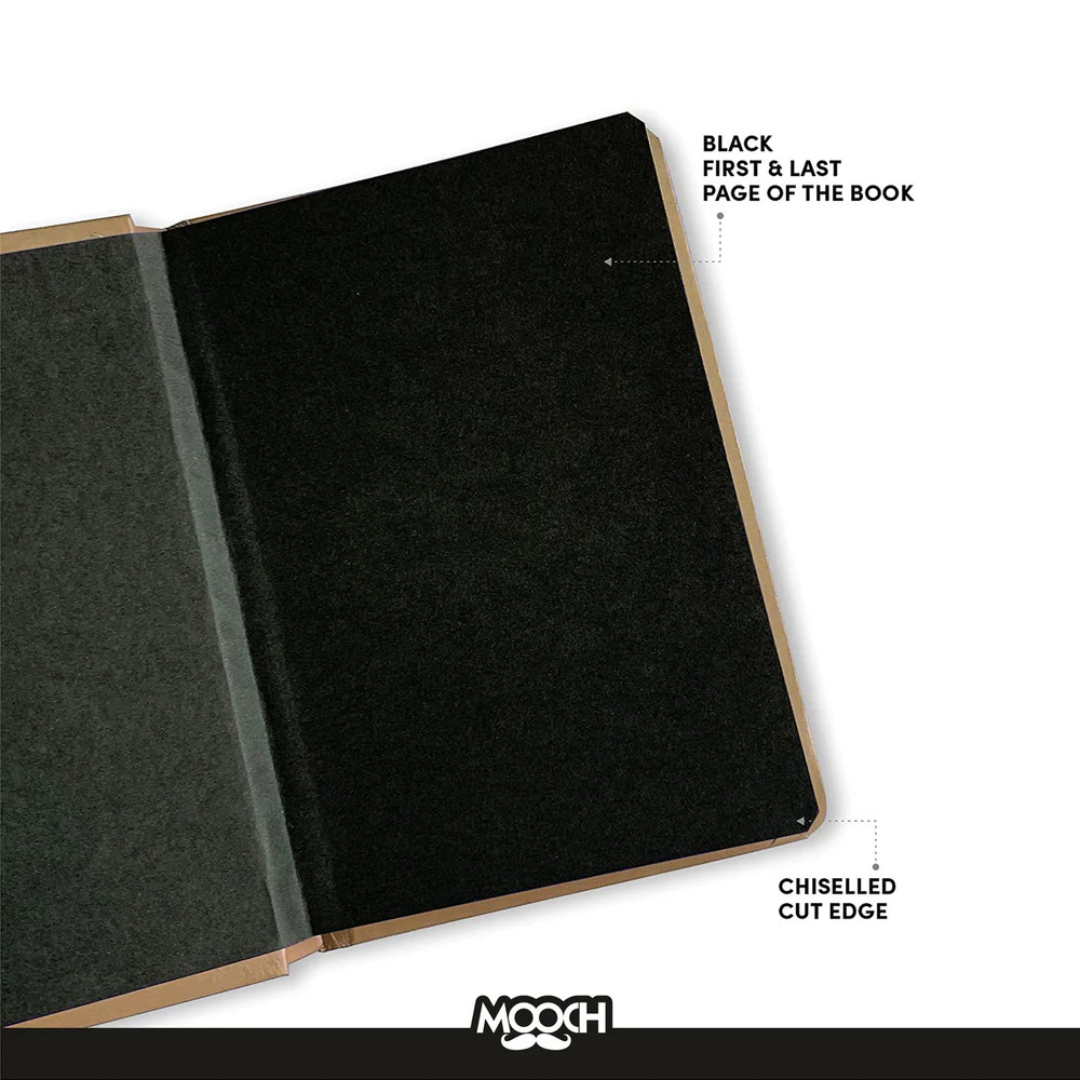 Mooch Handcrafted Khaki A5 Plain Notebook