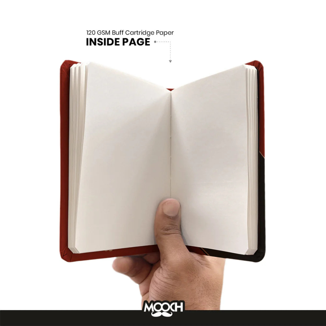 Mooch Handcrafted Diary A6 Plain Notebook