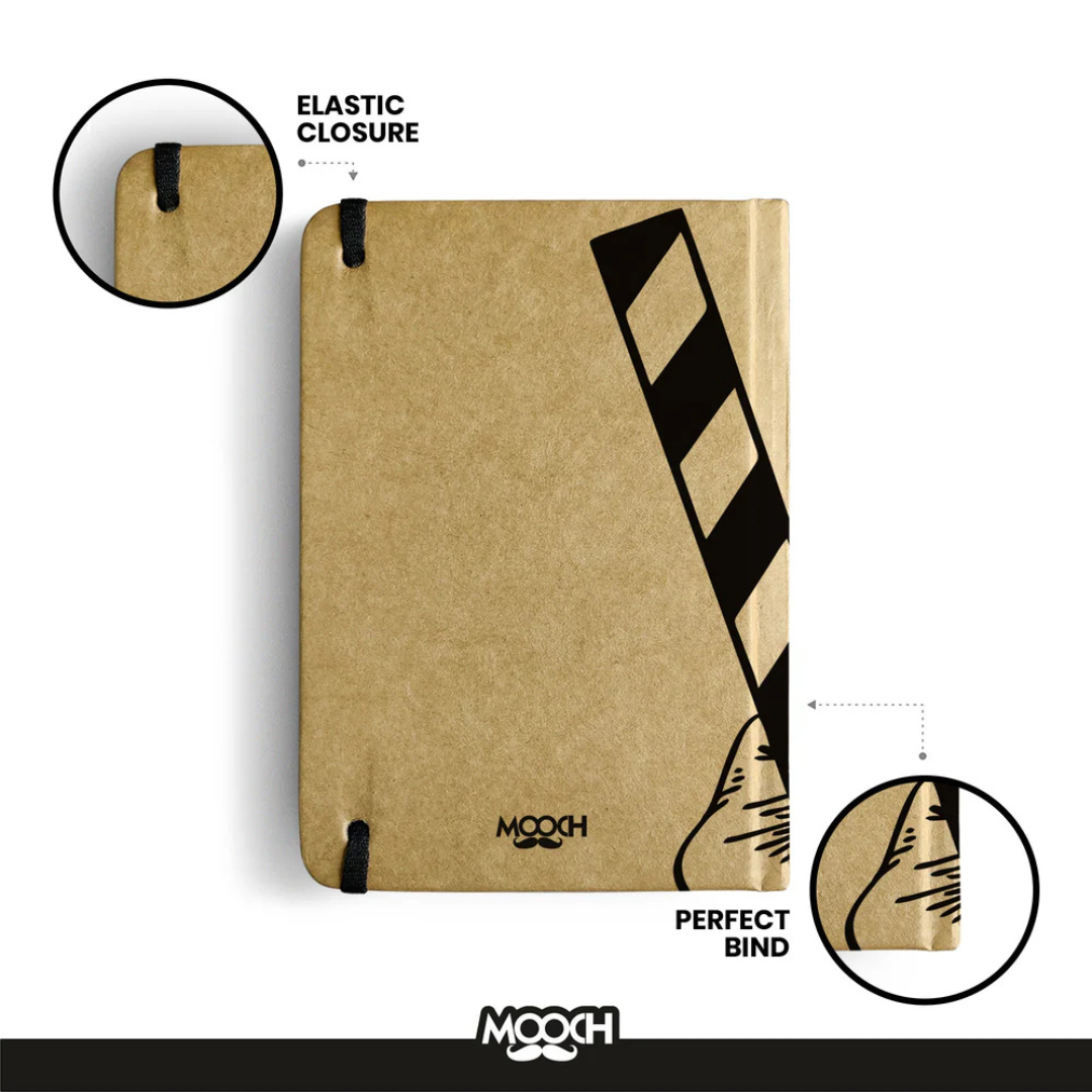 Mooch Lights Camera Action A5 Plain Notebook