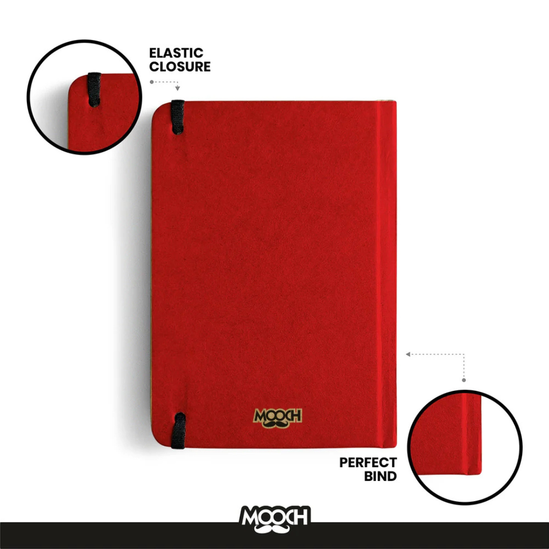 Mooch Handcrafted Khaki A5 Plain Notebook