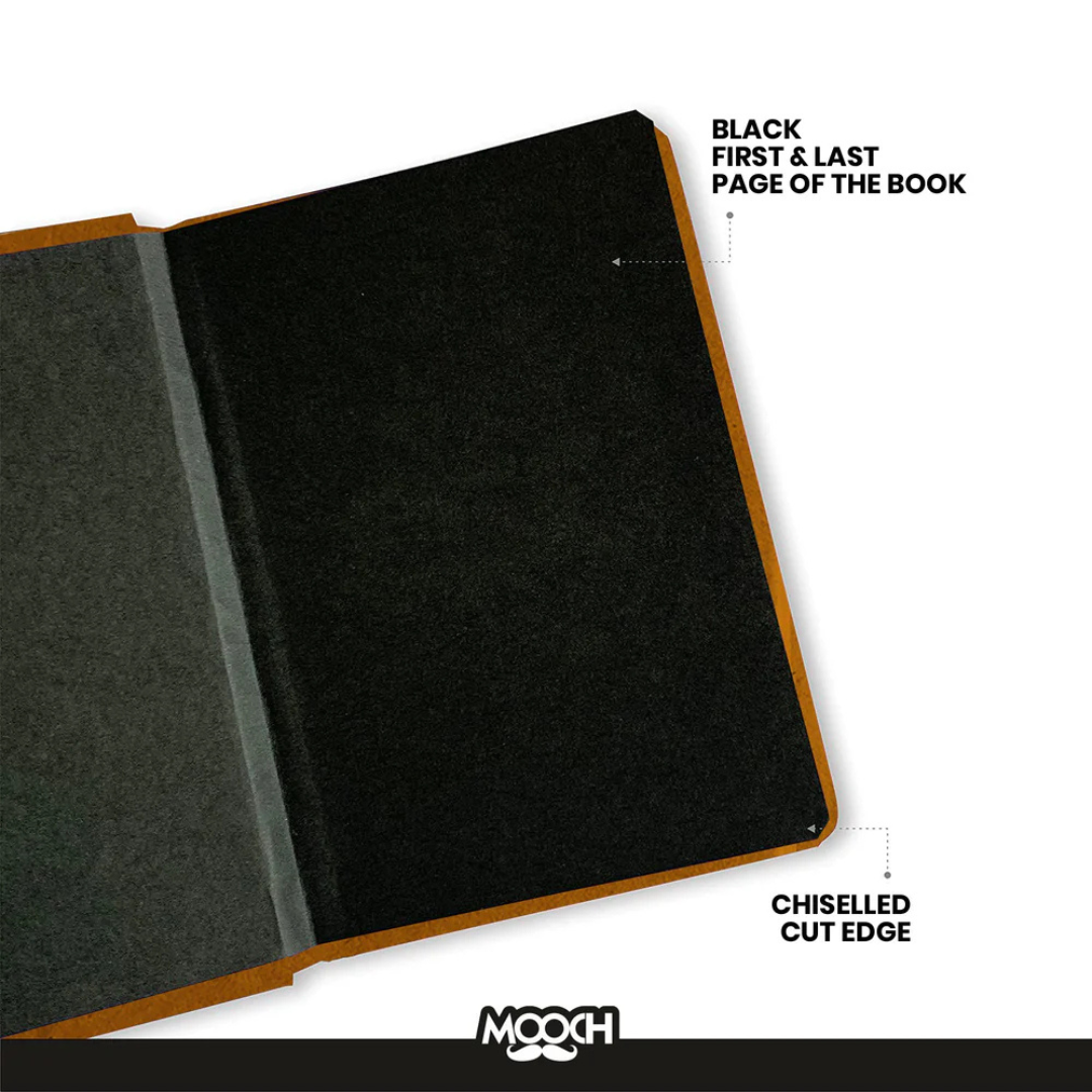 Mooch Handcrafted Khaki A5 Plain Notebook