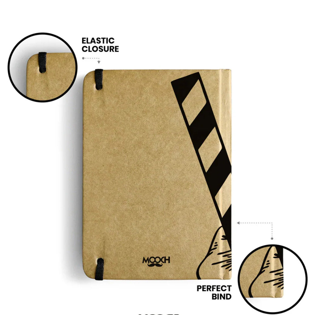 Mooch Lights Camera Action A5 Plain Notebook