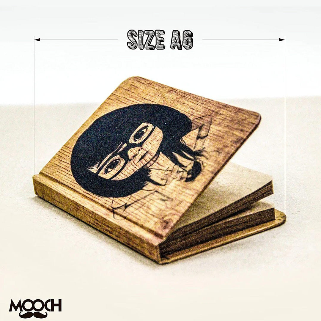 Mooch Nerd Girl A6 Plain Notebook