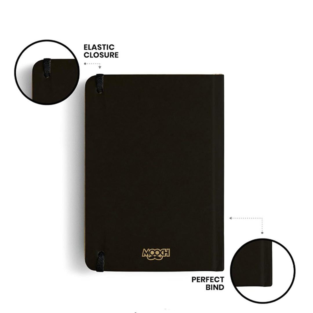 Mooch Quotes Khaki A5 Plain Notebook