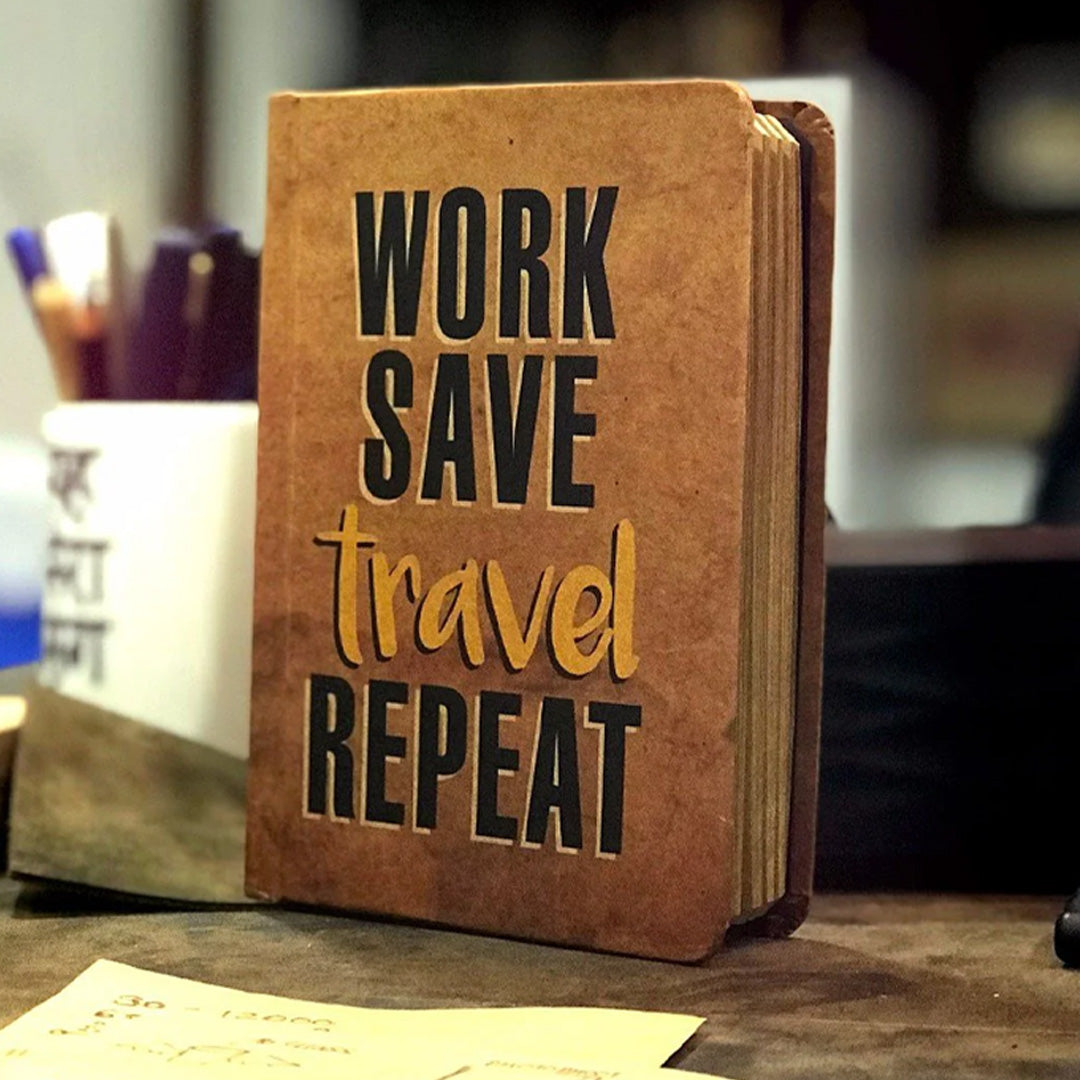 Mooch Quotes Khaki A6 Plain Notebook