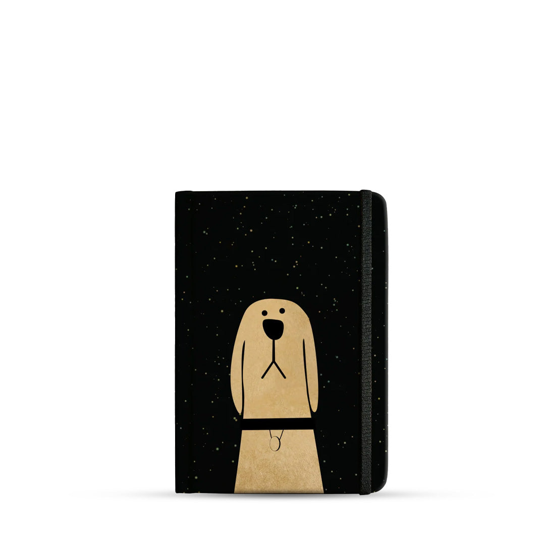 Mooch Shining Dog A5 Plain Notebook