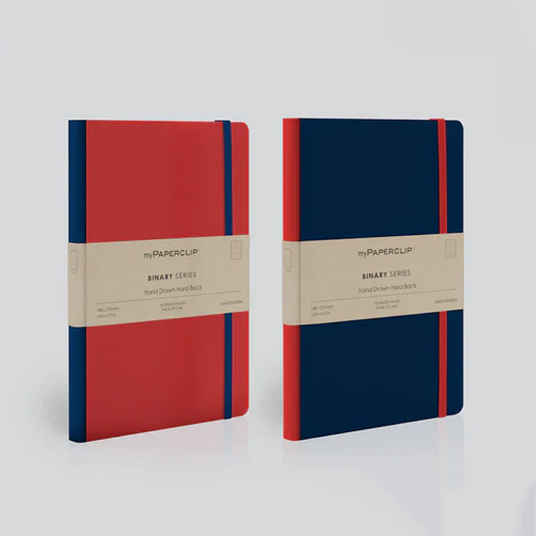 MyPaperclip Binary Series Hand Drawn A5 Ruled Notebook