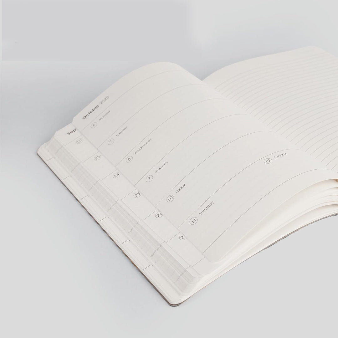 Mypaperclip 2026 Leather Cover Weekly Planner