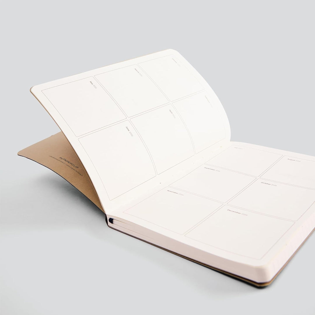 Mypaperclip 2026 Leather Cover Weekly Planner