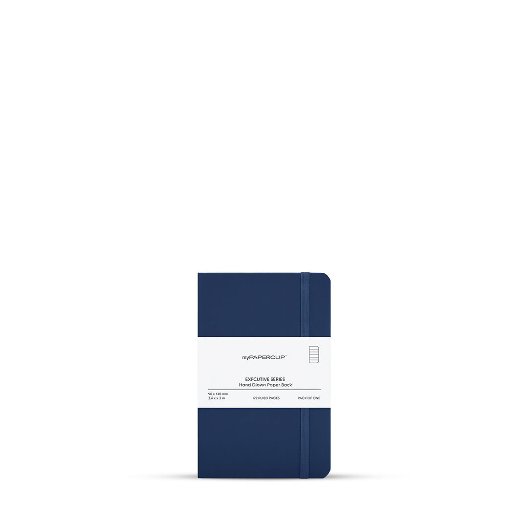 MyPaperclip Executive Series Hand Drawn Paper Back A6 Ruled Notebook