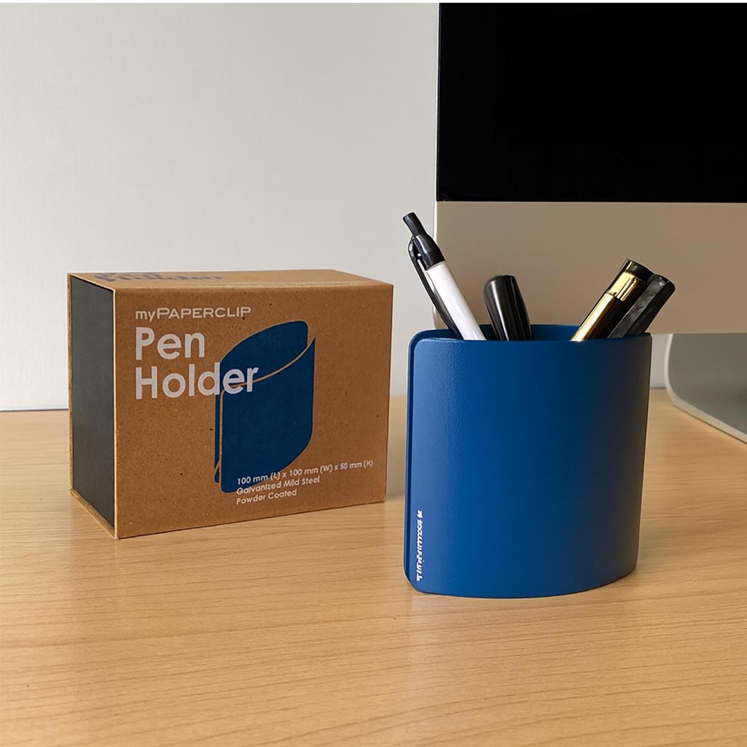 Mypaperclip Metal Pen Stand Galvanised Mild Steel