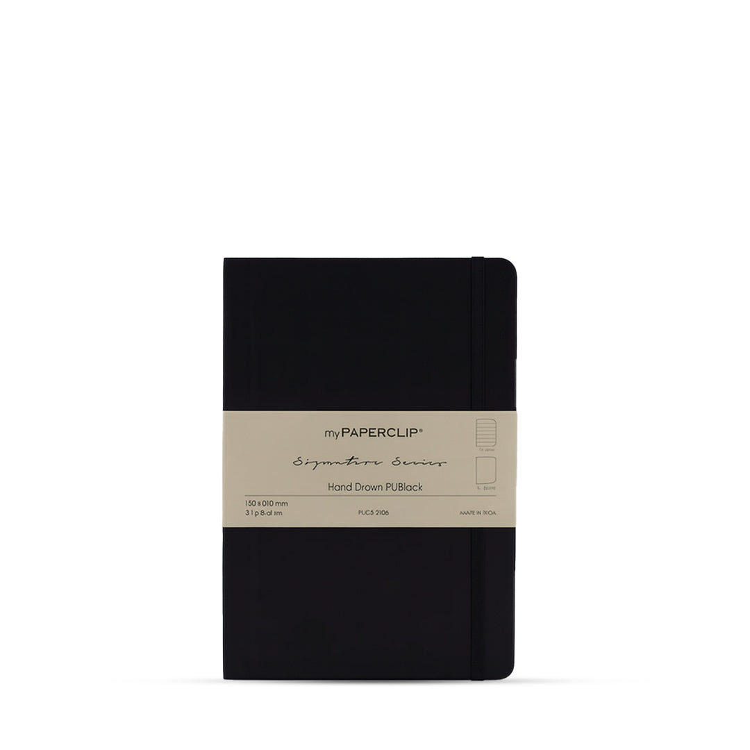 myPaperclip Signature Series Hand-drawn PU Back A5 Plain Notebook