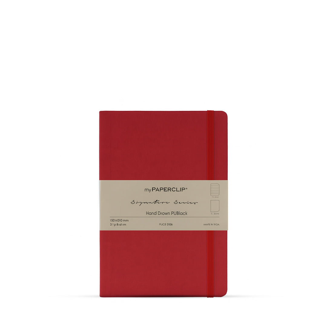 myPaperclip Signature Series Hand-drawn PU Back A5 Plain Notebook
