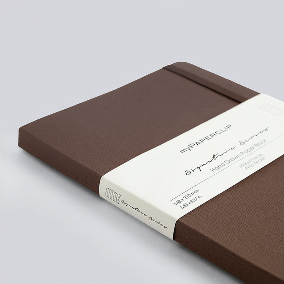 myPaperclip Signature Series PU Back A5 Ruled Notebook