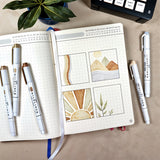 Zebra Mildliner Dual-Tip Brush Pen Set x 5