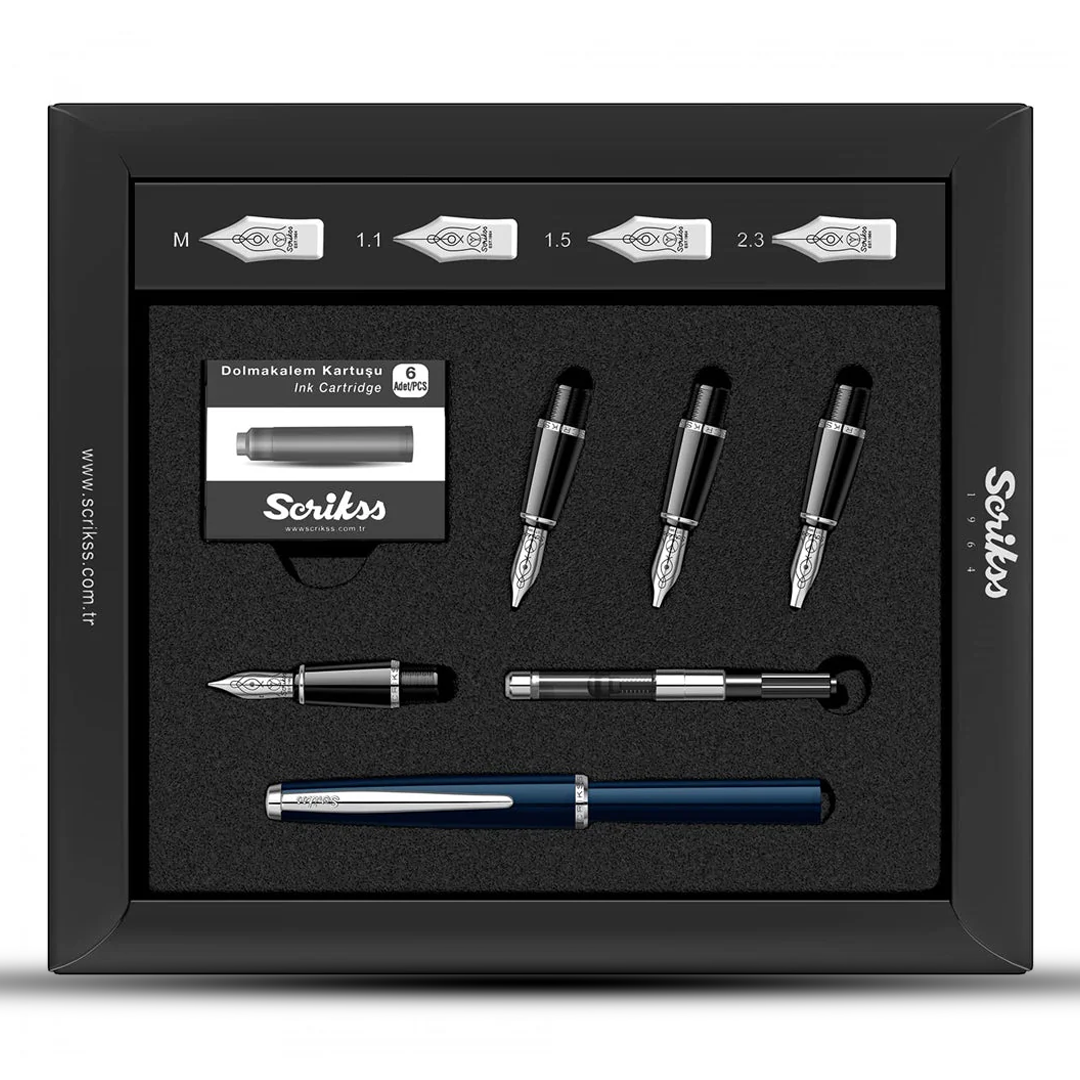 Scrikss Calligraphy Fountain Pen Set