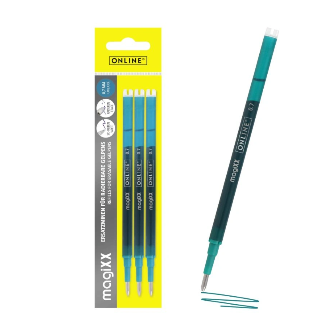 Online Magixx Erasable 0.7mm Gel Pen Refill Set