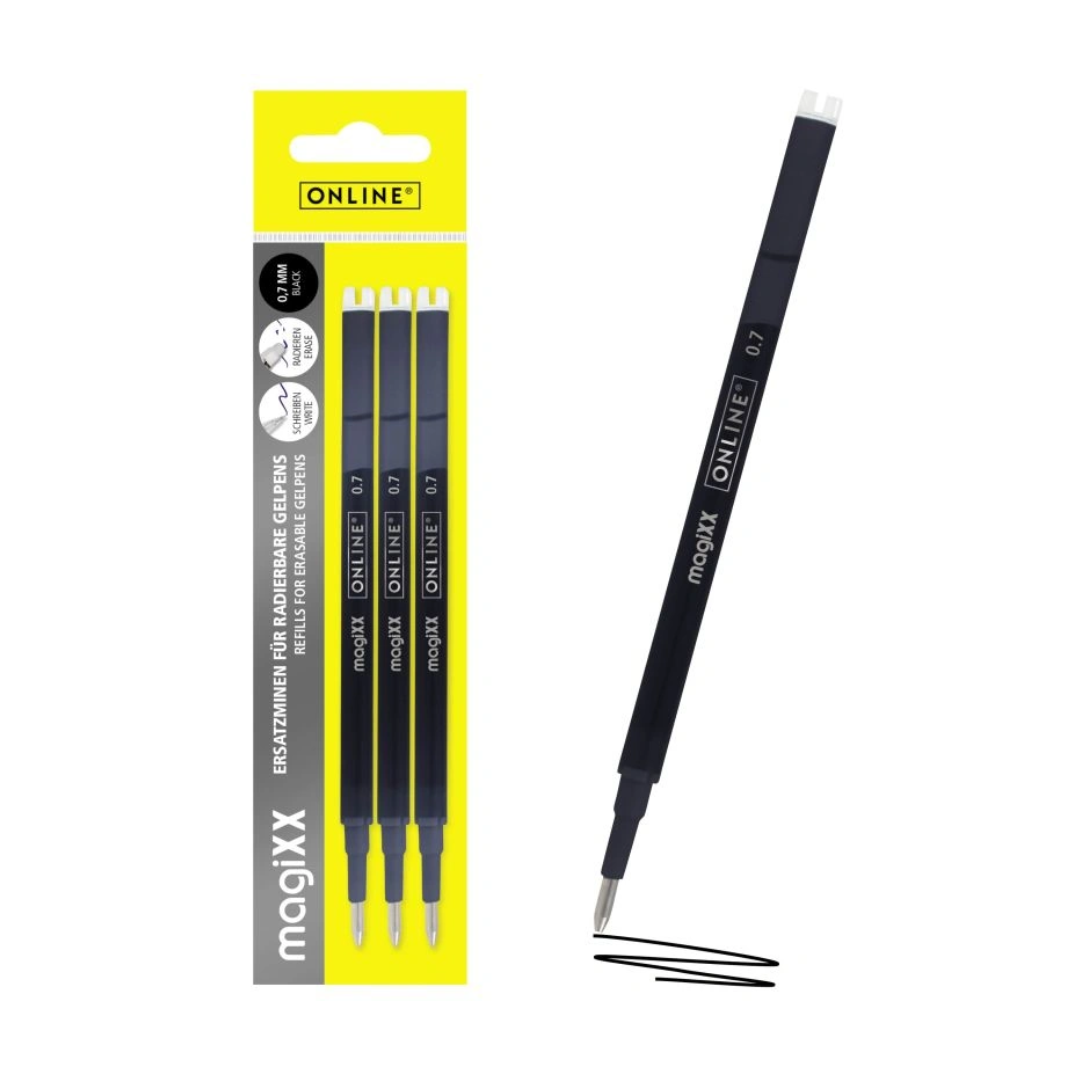 Online Magixx Erasable 0.7mm Gel Pen Refill Set