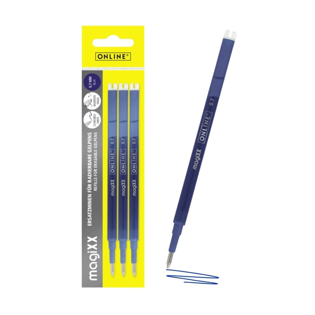 Online Magixx Erasable 0.7mm Gel Pen Refill Set