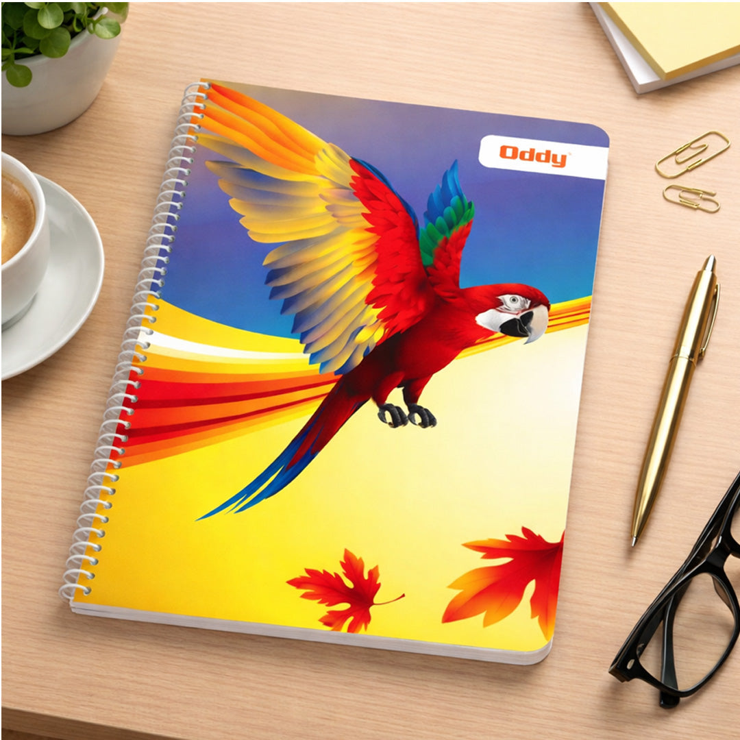 Oddy 5 Section Spiral Notebook