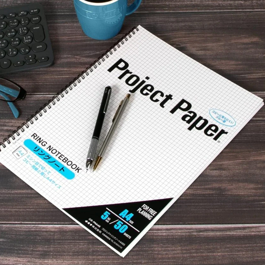 Okina Project Ring Grid Notebook