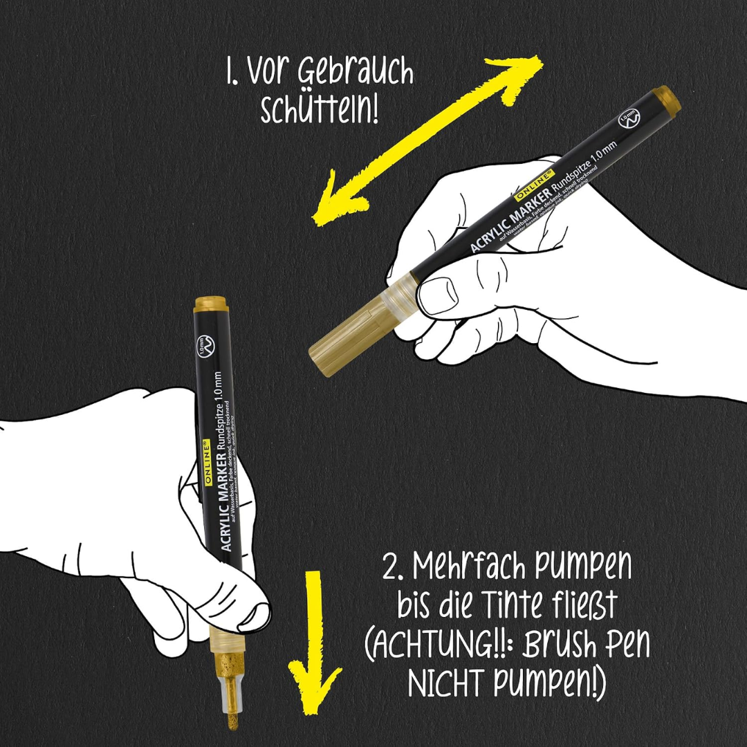 Online Lettering Markers Set