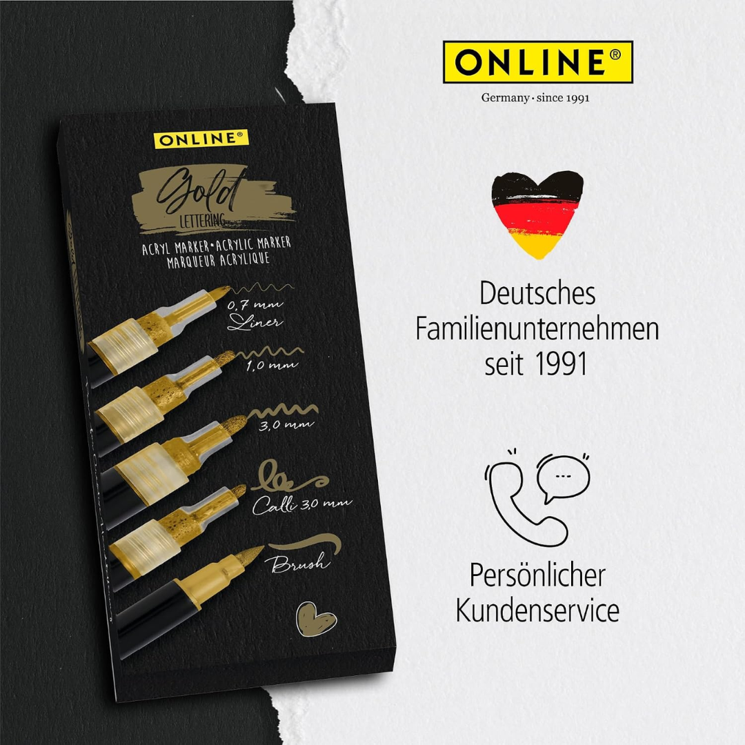 Online Lettering Markers Set