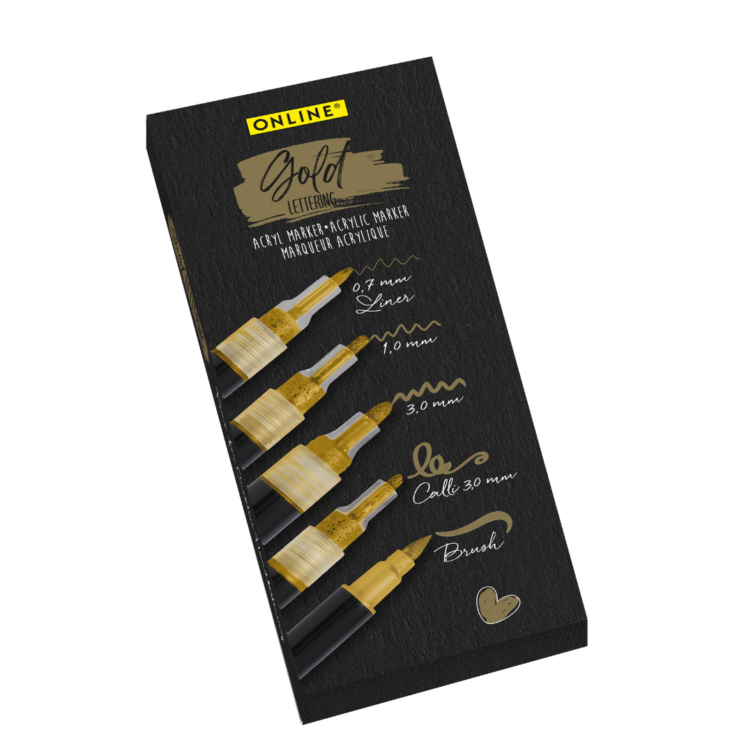 Online Lettering Markers Set