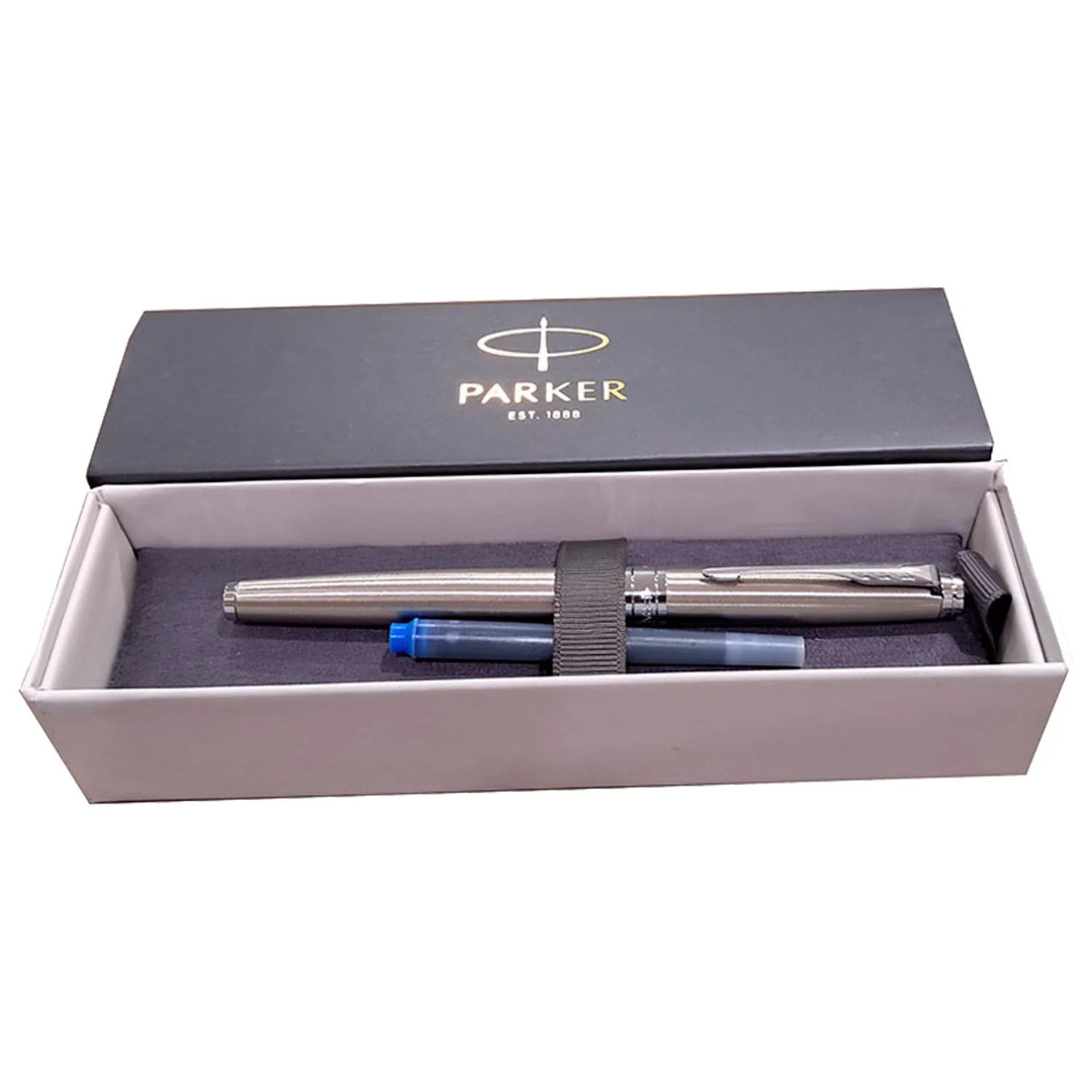 Parker Premium Aster Brushed Metal CT Fountain Pen