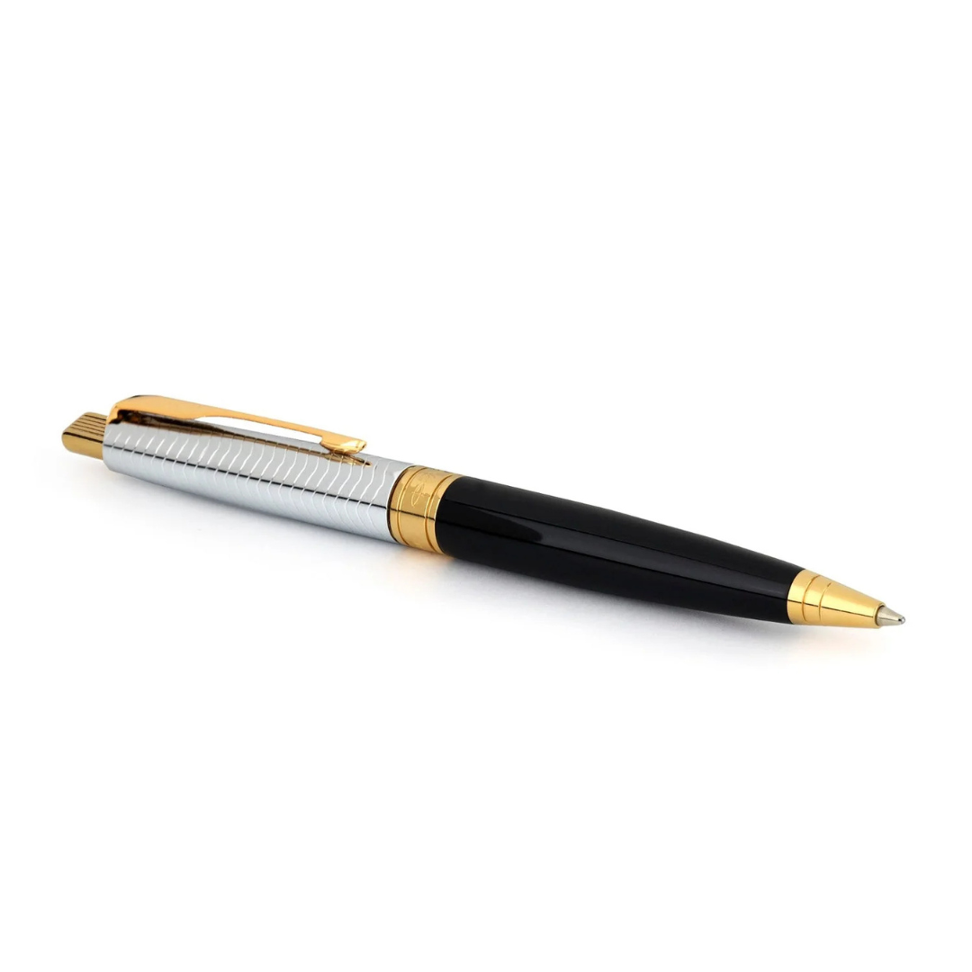 Parker Premium Aster Contemporary Black/Chrome GT Ballpoint Pen 9000037518