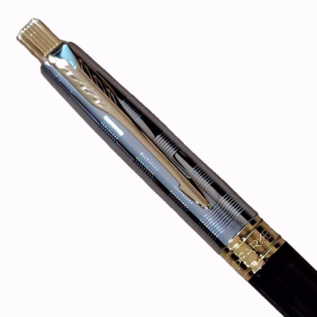 Parker Premium Aster Deluxe Black/Chrome GT Ballpoint Pen 9000037515