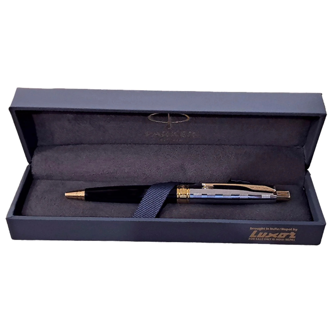 Parker Premium Aster Deluxe Black/Chrome GT Ballpoint Pen 9000037515