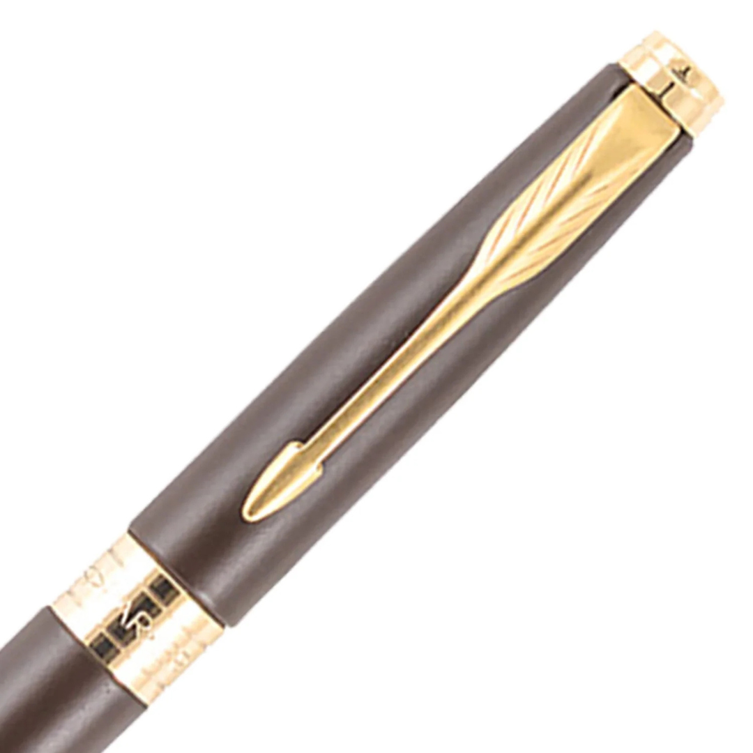Parker Premium Aster Lacque Brown GT Roller Ball Pen 9000028264