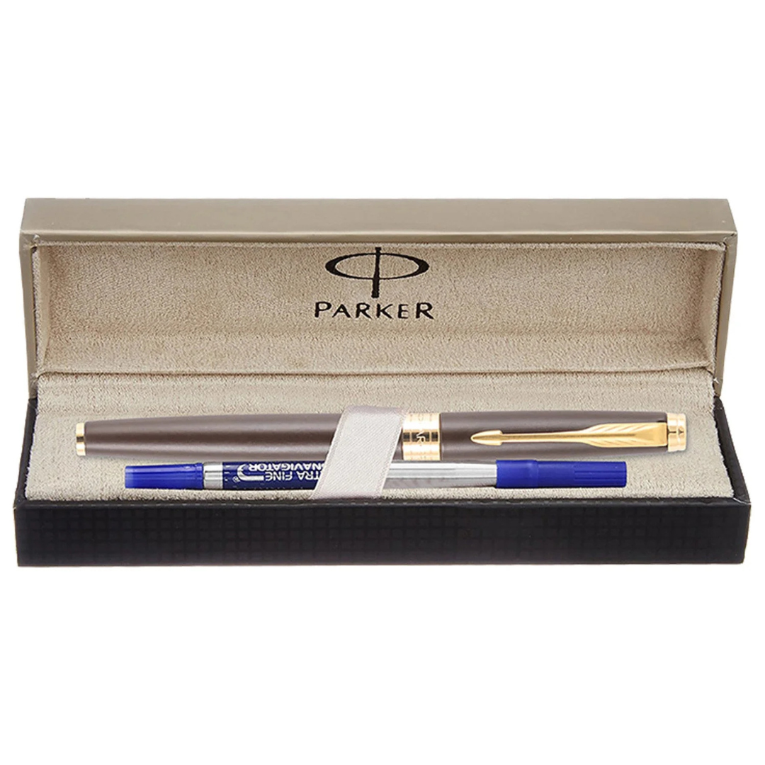 Parker Premium Aster Lacque Brown GT Roller Ball Pen 9000028264