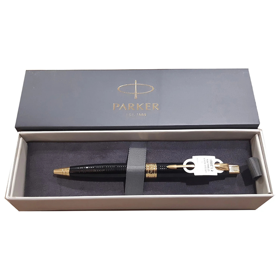 Parker Premium Aster Ring Matte Black GT Ballpoint Pen 9000025169