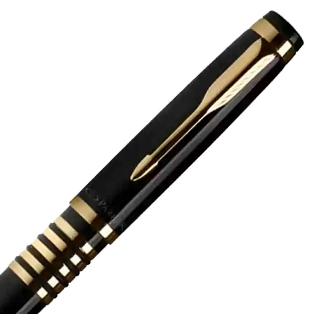 Parker Premium Ellipse Royal Matte Black GT Ballpoint Pen 9000029473