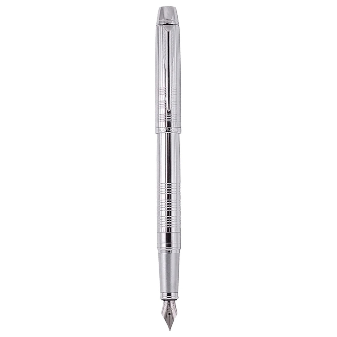 Parker Premium Odyssey Shiny Chrome Chiselled CT Fountain Pen