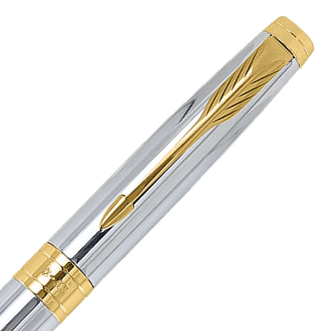 Parker Premium Aster Shiny Chrome GT Roller Ball Pen 9000023080