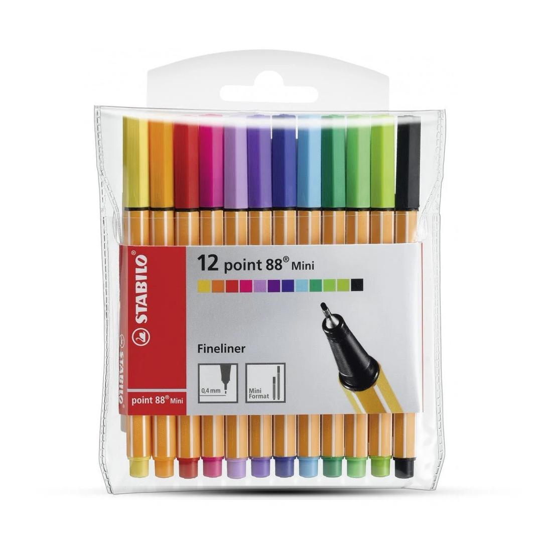 Stabilo Fineliners Point 88 (0.4mm)