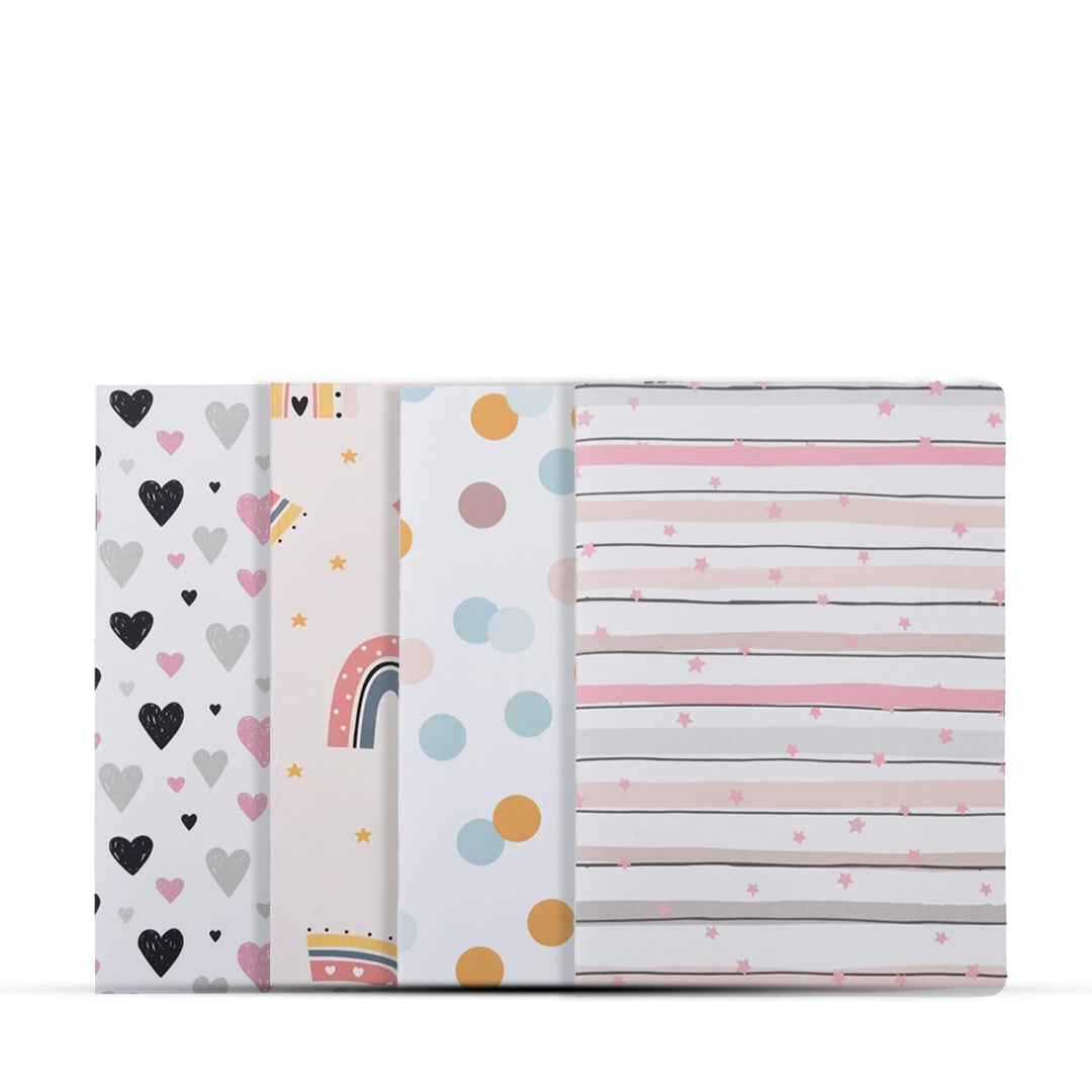 Papboo A5 Plain Notebook Set