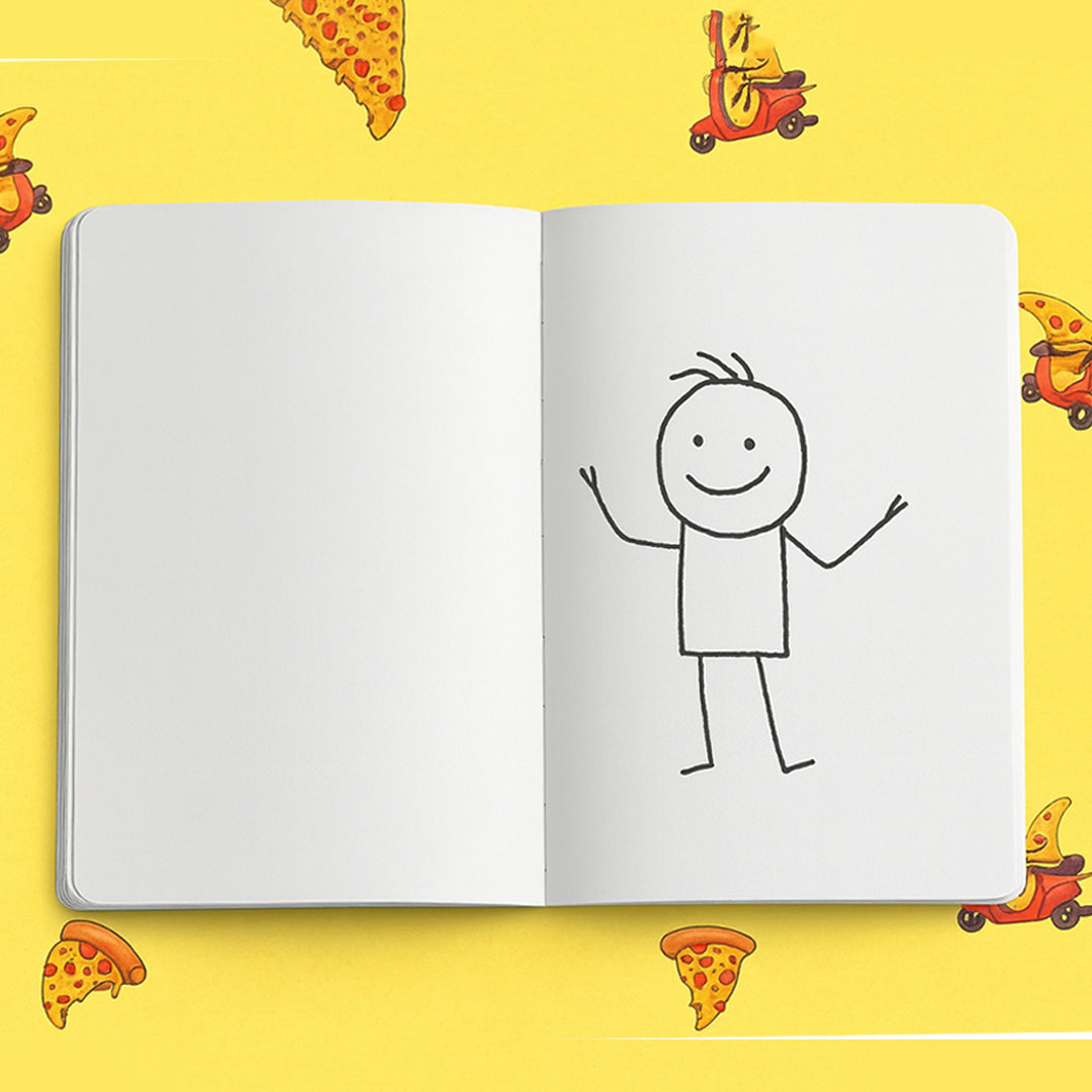 Papboo A5 Plain Notebook Set