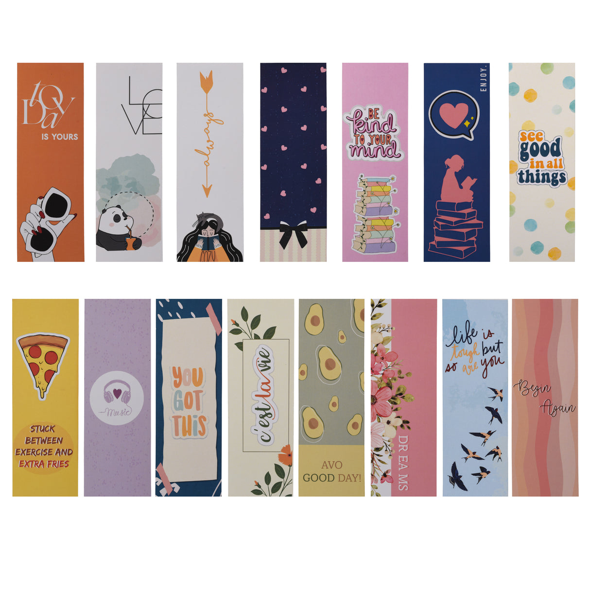 Papboo Designer Bookmark Pack of 15