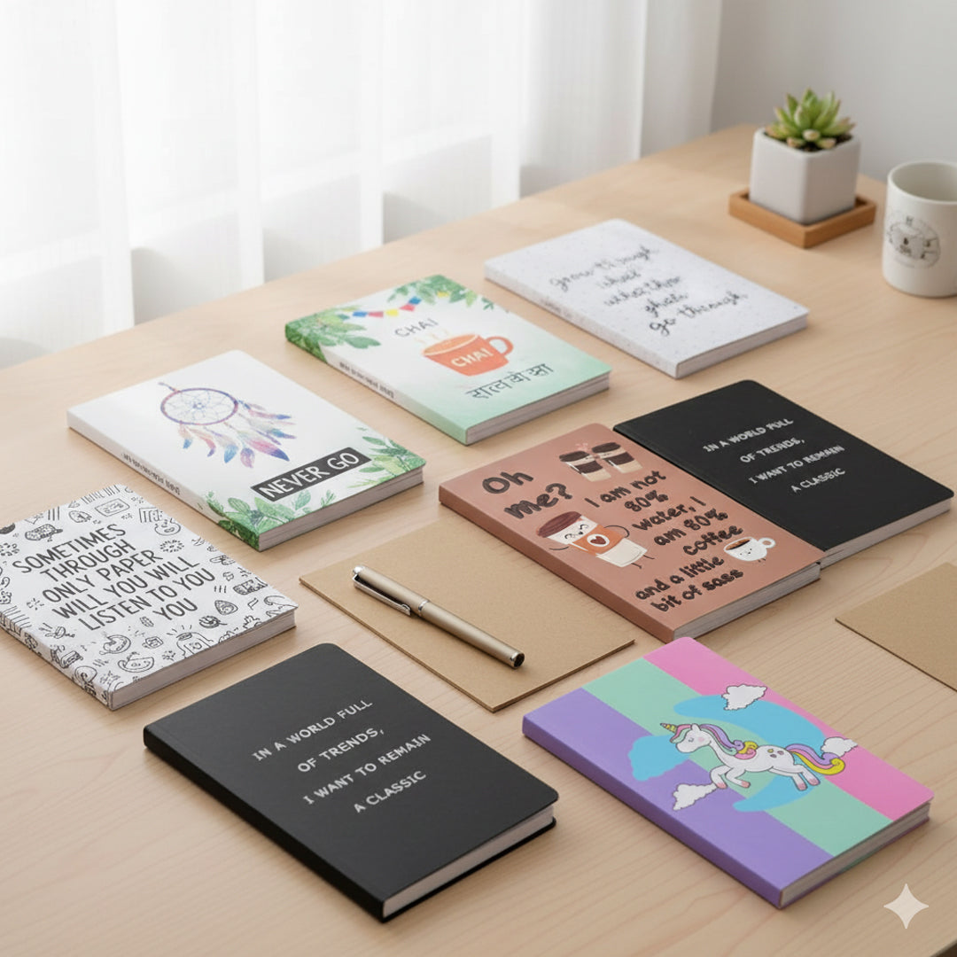 Papboo Soft-Bound A5 Plain Notebook