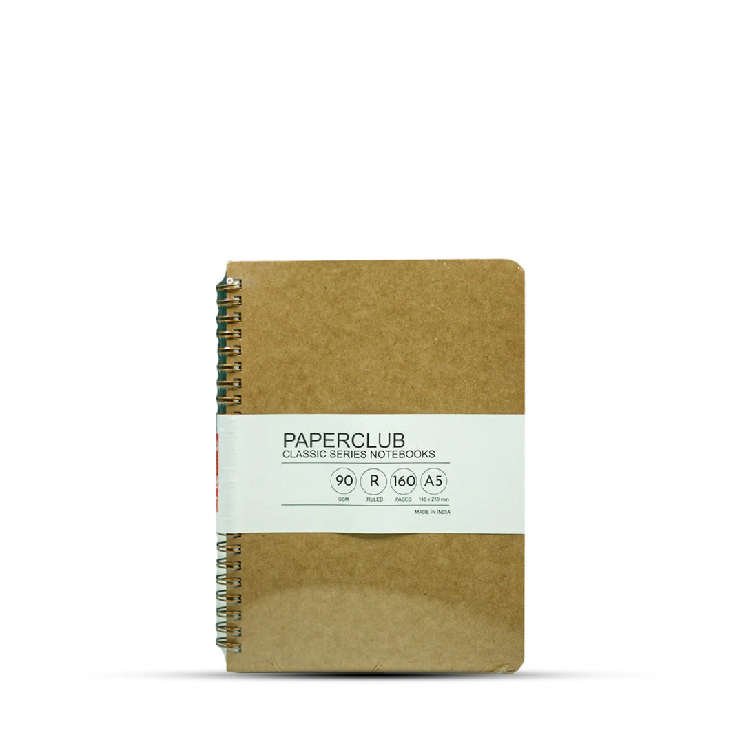 Paperclub Classic Series Wiro-bound A5 Ruled Notebook