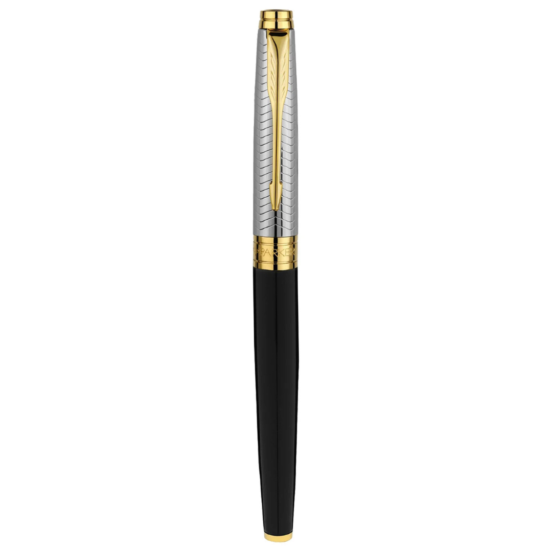 Parker Premium Aster Contemporary Black/Chrome GT Roller Ball Pen 9000037519