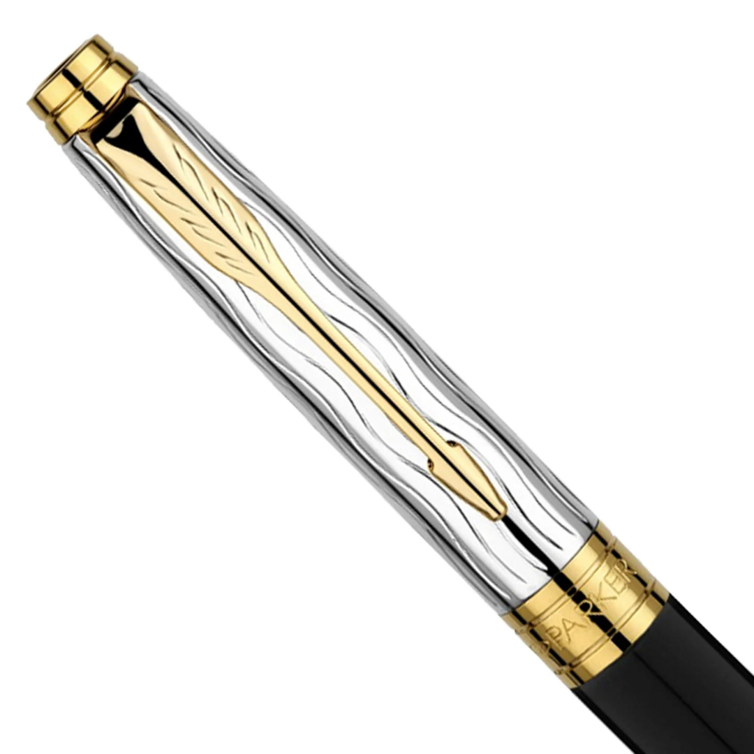 Parker Premium Aster Essential Black/Chrome GT Roller Ball Pen 9000037522