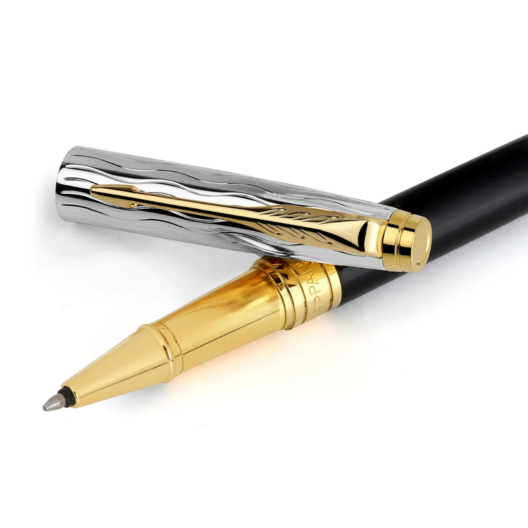 Parker Premium Aster Essential Black/Chrome GT Roller Ball Pen 9000037522