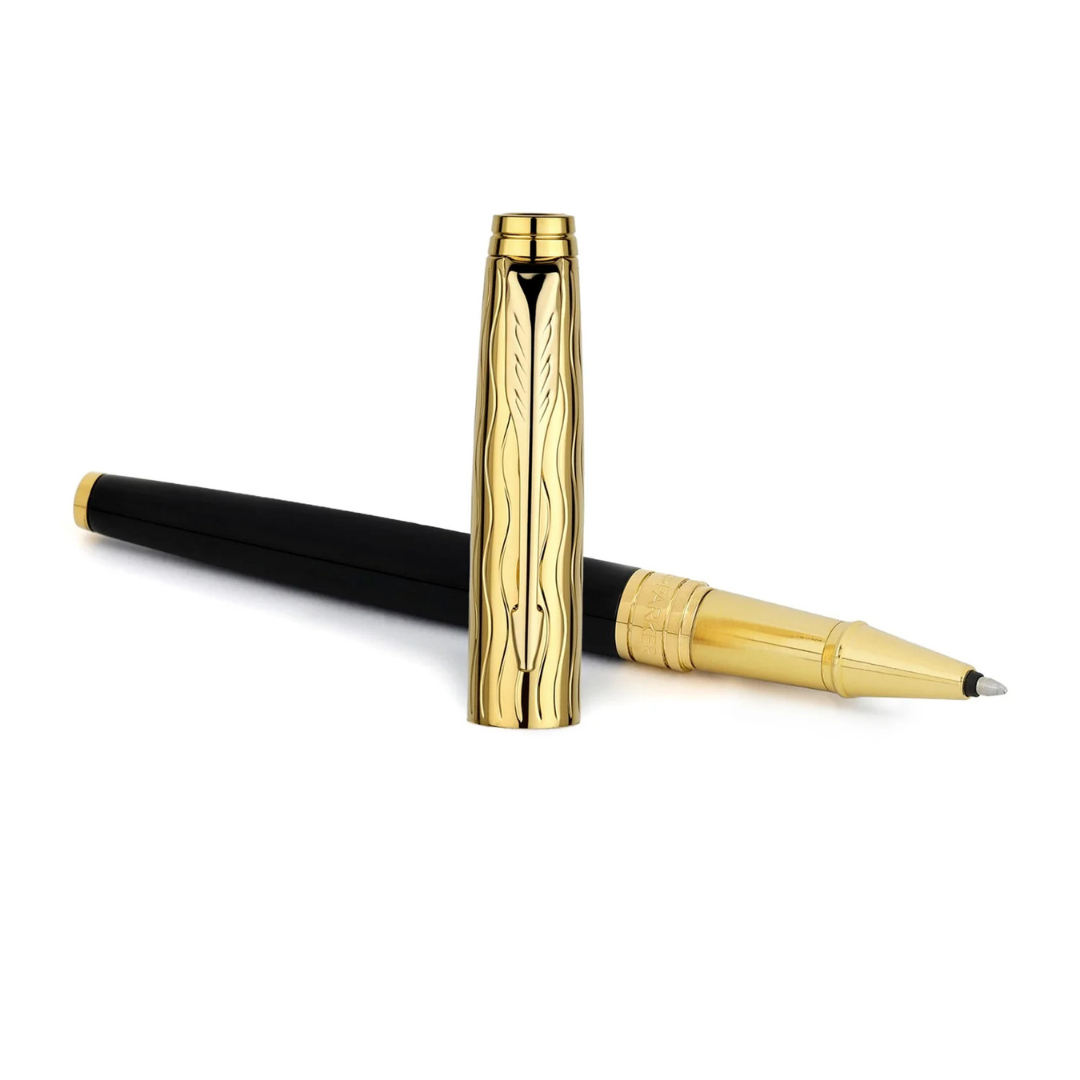 Parker Premium Aster Essential Black/Gold GT Roller Ball Pen 9000037513