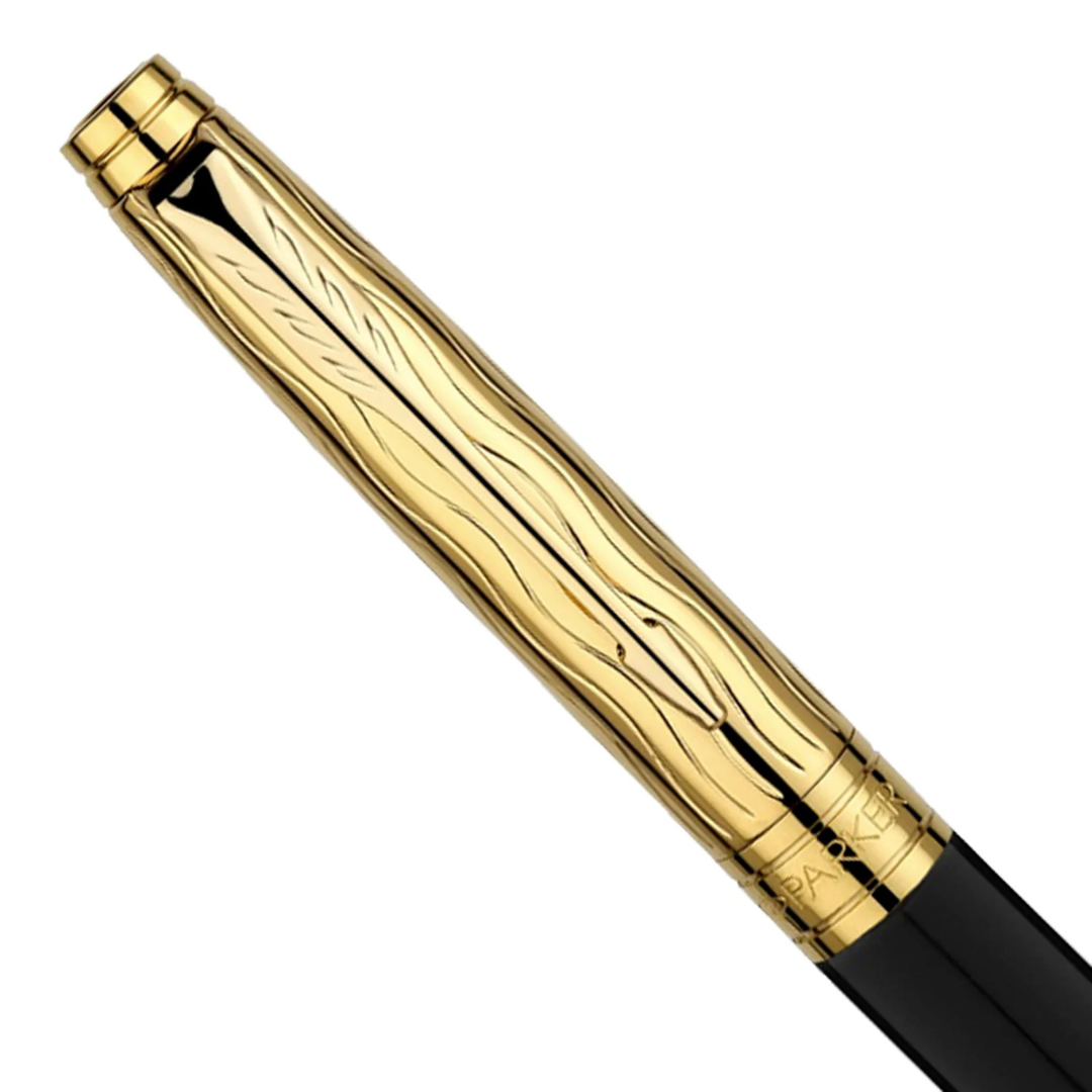 Parker Premium Aster Essential Black/Gold GT Roller Ball Pen 9000037513