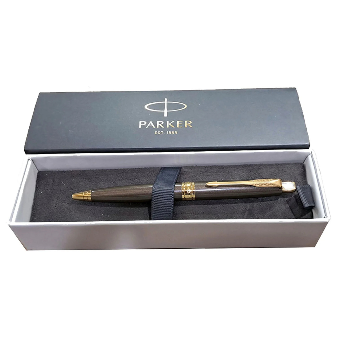 Parker Premium Aster Lacque Brown GT Ballpoint Pen 9000028265